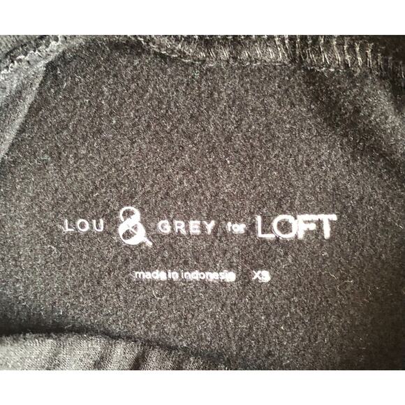 Lou & Grey Black Opaque Mid Rise Leggings Regular Size XS Tag-less - Picture 2 of 5